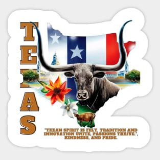 The Texan Spirit Sticker